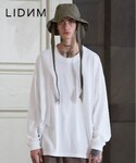 LIDNM | SUPERSIZE LS T-SHIRT/WHT(T恤)