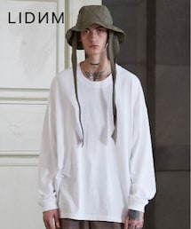 LIDNM | SUPERSIZE LS T-SHIRT/WHT(Tシャツ/カットソー)