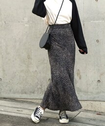LAULEN | leopard long sk(スカート)