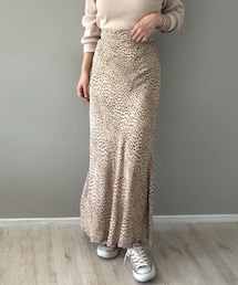 LAULEN | leopard long sk(スカート)
