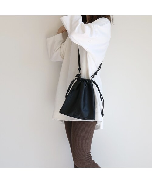 no brand(ノーブランド)の「2way drawstring bag(ショルダーバッグ・レディース・その他)」の6枚目の写真