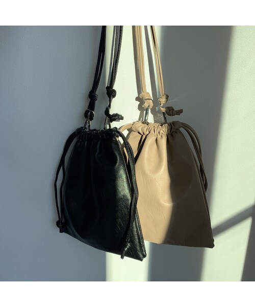 no brand(ノーブランド)の「2way drawstring bag(ショルダーバッグ・レディース・その他)」の9枚目の写真