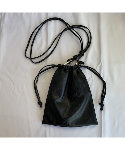 no brand(ノーブランド)の「2way drawstring bag(ショルダーバッグ・レディース・その他)」の2枚目の写真