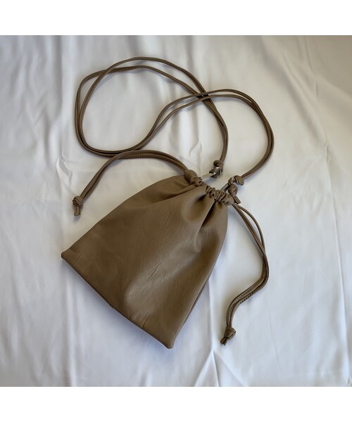 no brand(ノーブランド)の「2way drawstring bag(ショルダーバッグ・レディース・その他)」の3枚目の写真