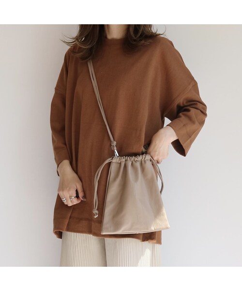 no brand(ノーブランド)の「2way drawstring bag(ショルダーバッグ・レディース・その他)」の14枚目の写真