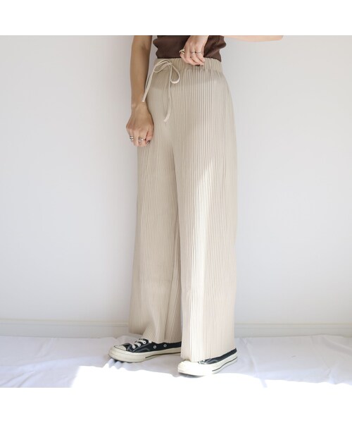 no brand（ノーブランド）の「rib wide PT【ivory】（その他パンツ・レディース・その他）」の3枚目の写真