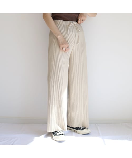 no brand（ノーブランド）の「rib wide PT【ivory】（その他パンツ・レディース・その他）」の8枚目の写真