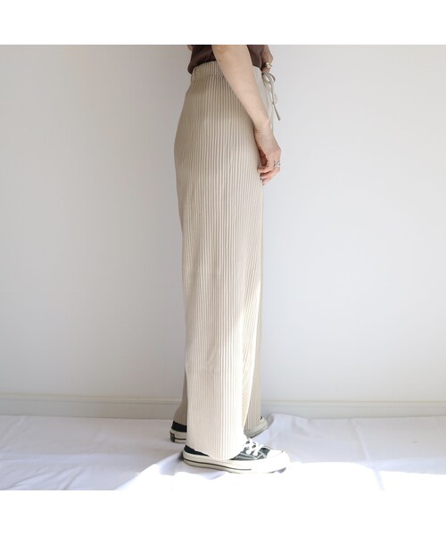 no brand（ノーブランド）の「rib wide PT【ivory】（その他パンツ・レディース・その他）」の7枚目の写真