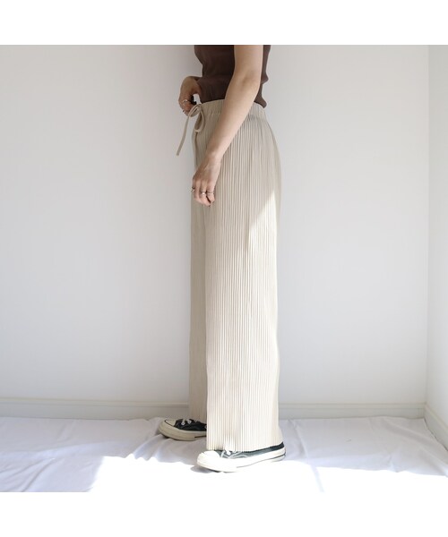 no brand（ノーブランド）の「rib wide PT【ivory】（その他パンツ・レディース・その他）」の4枚目の写真