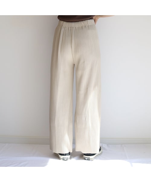 no brand（ノーブランド）の「rib wide PT【ivory】（その他パンツ・レディース・その他）」の6枚目の写真