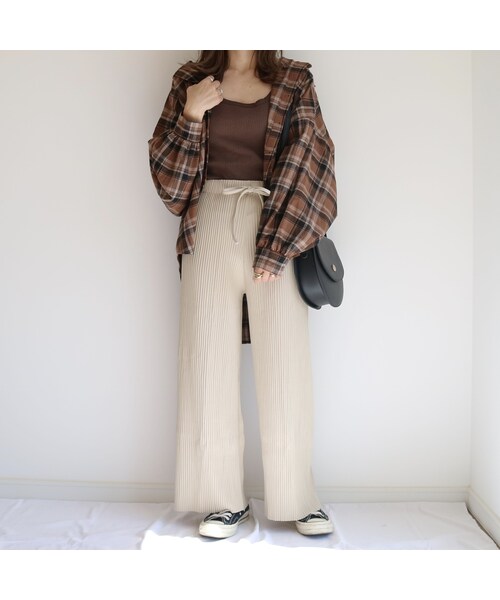 no brand(ノーブランド)の「flap round shoulder bag(ショルダーバッグ・レディース・その他)」の4枚目の写真