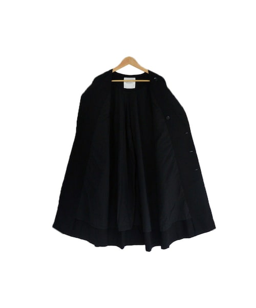 美品 HEAVENLY コットンツイル ノーカラーコート 黒ブラック ヘブンリー STORES.jp（ストアーズドットジェーピー）の「HEAVENLY コットン