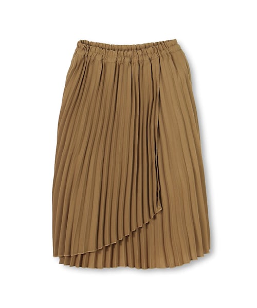 BRANSHES（ブランシェス）の「アシンメトリープリーツスカート（スカート・キッズ・ネイビーブルー/キャメル・M～XL）」の2枚目の写真