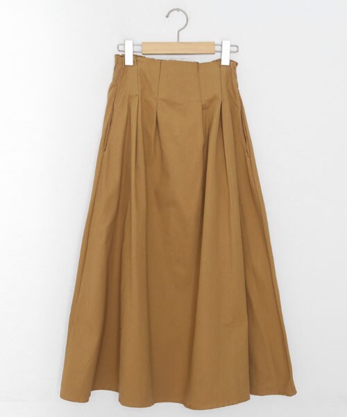 DHOLIC（ディーホリック）の「ウエストタックフレアスカート（スカート・レディース・ブラック/ブラウン/ベージュ・FREE）」の2枚目の写真