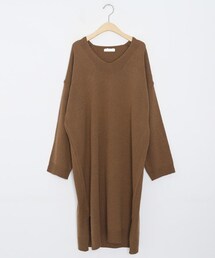 DHOLIC | Vネックニットワンピース(ワンピース)
