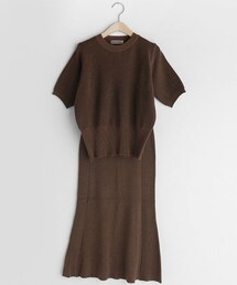 DHOLIC | ショートスリーブニット&マーメイドスカートSET(アンサンブル)