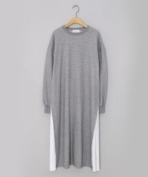 DHOLIC | プリーツ配色スウェットワンピース(ワンピース)