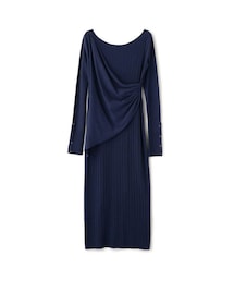 NINE | NINE カシュクールニットドレス(ワンピース)