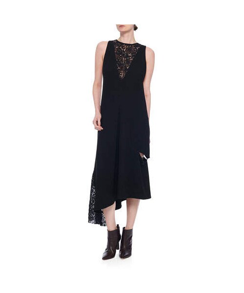 Tibi ティビ の Tibi Guipure Lace Sleeveless Asymmetrical Dress ワンピース Wear