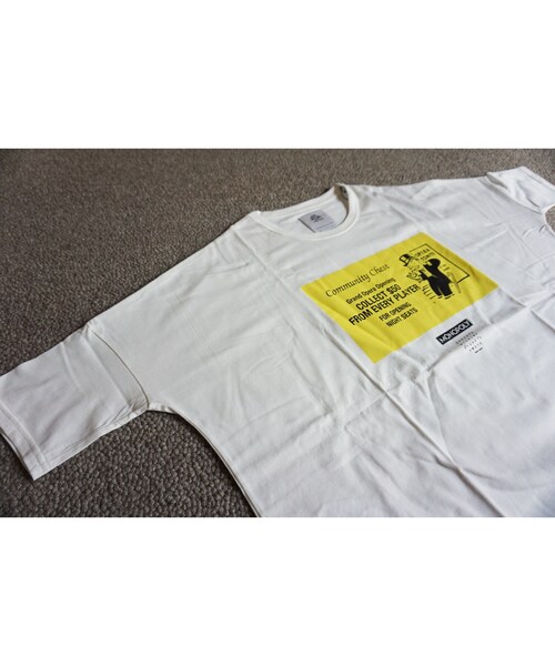 STOF(ストフ)の「stof MONOPOLY COMMUNITY CHEST ゆるいTシャツ(WHITE)(Tシャツ/カットソー・メンズ・その他)」の3枚目の写真