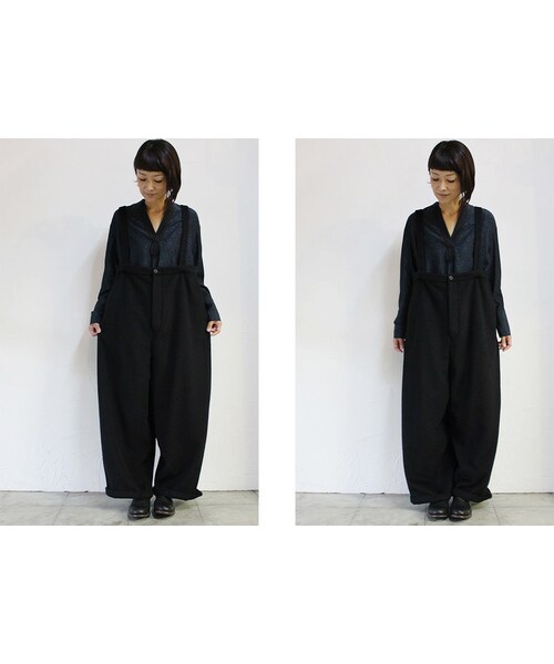 susuri(ススリ)の「**グレーのみ再入荷** susuri ススリ クラウンパンツ #grey , black 【送料無料】(つなぎ/オールインワン・レディース・その他)」の8枚目の写真