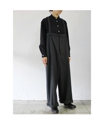 susuri | **グレーのみ再入荷** susuri ススリ　クラウンパンツ　#grey , black 【送料無料】(つなぎ/オールインワン)