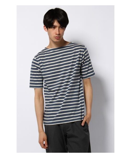 SAINT JAMES（セントジェームス）の「SAINT JAMES / セントジェームス: PIRIAC Season / カットソー（カットソー・Ｔシャツ・メンズ・グレーA/グリーン D/ネイビー B/ネイビー C/パープル・3/4）」の4枚目の写真