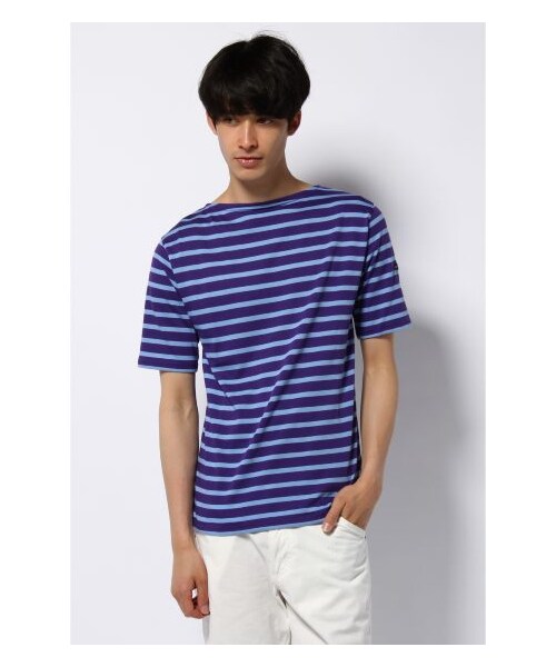 SAINT JAMES（セントジェームス）の「SAINT JAMES / セントジェームス: PIRIAC Season / カットソー（カットソー・Ｔシャツ・メンズ・グレーA/グリーン D/ネイビー B/ネイビー C/パープル・3/4）」の5枚目の写真