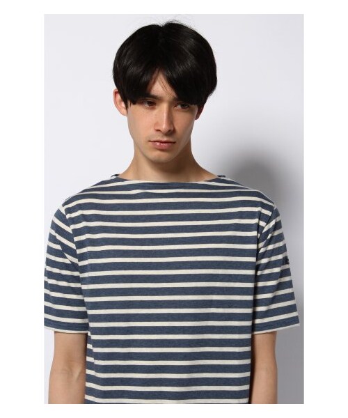 SAINT JAMES（セントジェームス）の「SAINT JAMES / セントジェームス: PIRIAC Season / カットソー（カットソー・Ｔシャツ・メンズ・グレーA/グリーン D/ネイビー B/ネイビー C/パープル・3/4）」の9枚目の写真