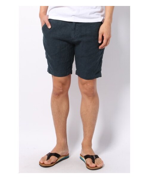 JOURNAL STANDARD relume(ジャーナルスタンダード レリューム)の「リネンキャンバスショーツ(ショート・ハーフパンツ・メンズ・ブラック/グレーA/カーキ B/ネイビー/ブルー A・S/M/L)」の6枚目の写真