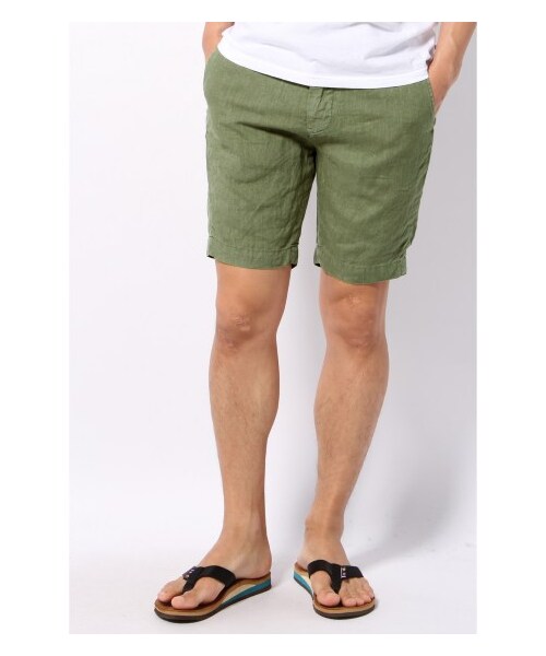 JOURNAL STANDARD relume(ジャーナルスタンダード レリューム)の「リネンキャンバスショーツ(ショート・ハーフパンツ・メンズ・ブラック/グレーA/カーキ B/ネイビー/ブルー A・S/M/L)」の3枚目の写真