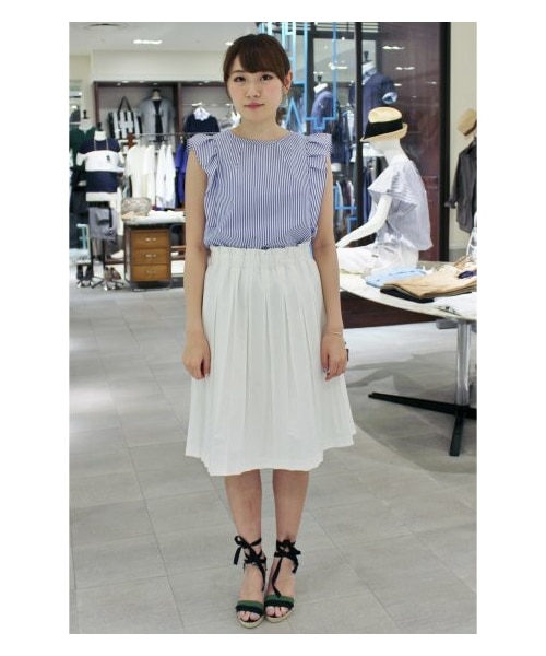 IENA（イエナ）の「フリルノースリーブブラウス（ブラウス）」 - WEAR