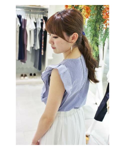 IENA（イエナ）の「フリルノースリーブブラウス（ブラウス）」 - WEAR