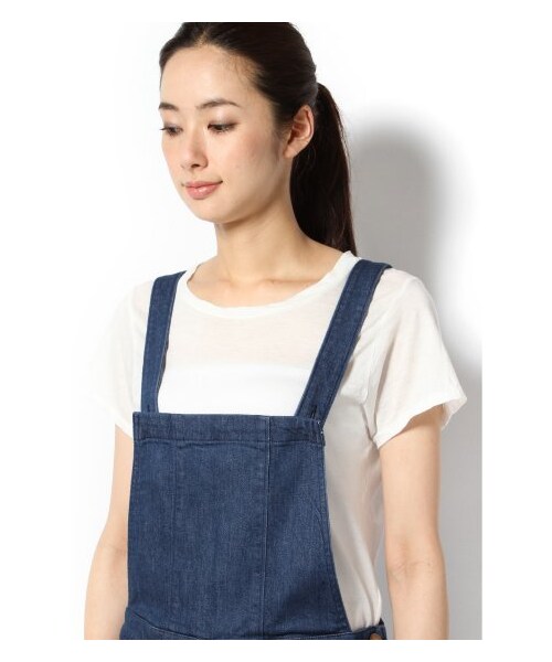 EDIT. FOR LULU（エディットフォールル）の「◇ストレッチデニムサロペット（ワンピース・レディース・ブルー・34/36）」の5枚目の写真