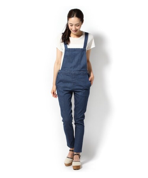 EDIT. FOR LULU（エディットフォールル）の「◇ストレッチデニムサロペット（ワンピース・レディース・ブルー・34/36）」の2枚目の写真