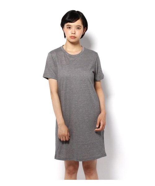 JOURNAL STANDARD(ジャーナルスタンダード)の「MARBLE VINTAGEテンジククルーネックワンピース(ワンピース・レディース・ブラック/グレーA/ネイビー・フリー)」の2枚目の写真