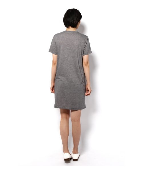 JOURNAL STANDARD(ジャーナルスタンダード)の「MARBLE VINTAGEテンジククルーネックワンピース(ワンピース・レディース・ブラック/グレーA/ネイビー・フリー)」の6枚目の写真