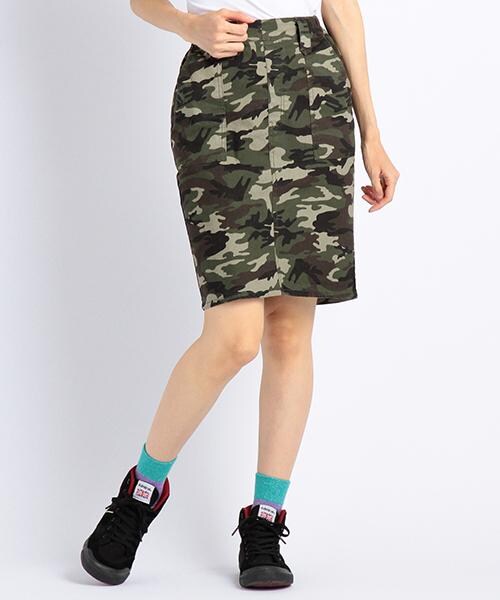 Double Name ダブルネーム の 迷彩タイトスカート スカート Wear