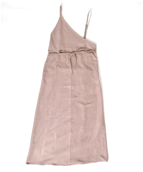 w closet(ダブルクローゼット)の「起毛ワンショルラップキャミワンピース(ワンピース/ドレス・レディース・ラベンダー/Mピンク/ブラウン・FREE)」の2枚目の写真