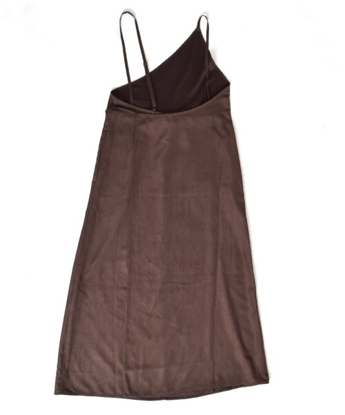 w closet(ダブルクローゼット)の「起毛ワンショルラップキャミワンピース(ワンピース/ドレス・レディース・ラベンダー/Mピンク/ブラウン・FREE)」の7枚目の写真