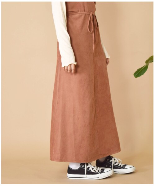 w closet(ダブルクローゼット)の「起毛ワンショルラップキャミワンピース(ワンピース/ドレス・レディース・ラベンダー/Mピンク/ブラウン・FREE)」の19枚目の写真