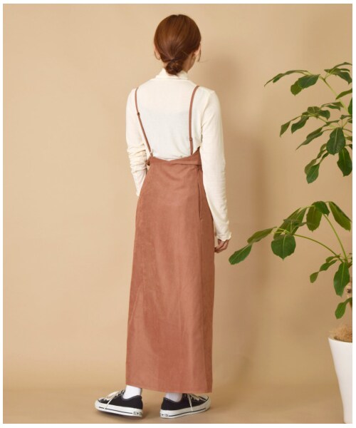 w closet(ダブルクローゼット)の「起毛ワンショルラップキャミワンピース(ワンピース/ドレス・レディース・ラベンダー/Mピンク/ブラウン・FREE)」の20枚目の写真