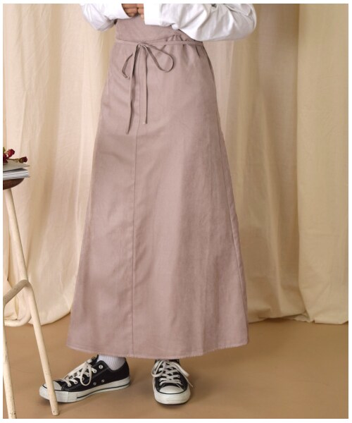 w closet(ダブルクローゼット)の「起毛ワンショルラップキャミワンピース(ワンピース/ドレス・レディース・ラベンダー/Mピンク/ブラウン・FREE)」の14枚目の写真