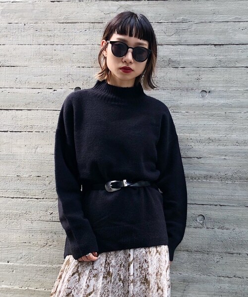 PAGEBOY（ページボーイ）の「【WEB限定アイテム】ウールＭＩＸタートルプルオーバー【先行予約】（トップス・レディース・ホワイト/ブラック/ライトピンク/ベージュ/コバルトブルー/ピスタチオ/グレープ・F）」の16枚目の写真