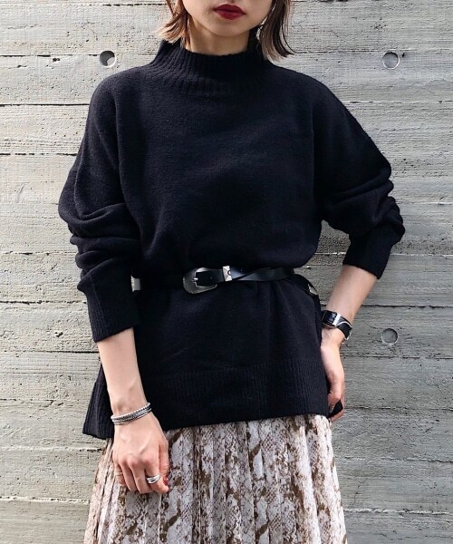 PAGEBOY（ページボーイ）の「【WEB限定アイテム】ウールＭＩＸタートルプルオーバー【先行予約】（トップス・レディース・ホワイト/ブラック/ライトピンク/ベージュ/コバルトブルー/ピスタチオ/グレープ・F）」の13枚目の写真