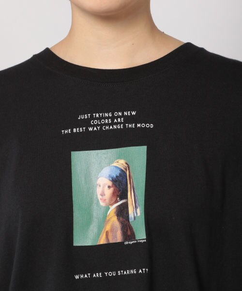 PAGEBOY(ページボーイ)の「【WEB先行予約】フェルメールロンTシャツ(トップス・レディース・ホワイト/ブラック・F)」の8枚目の写真