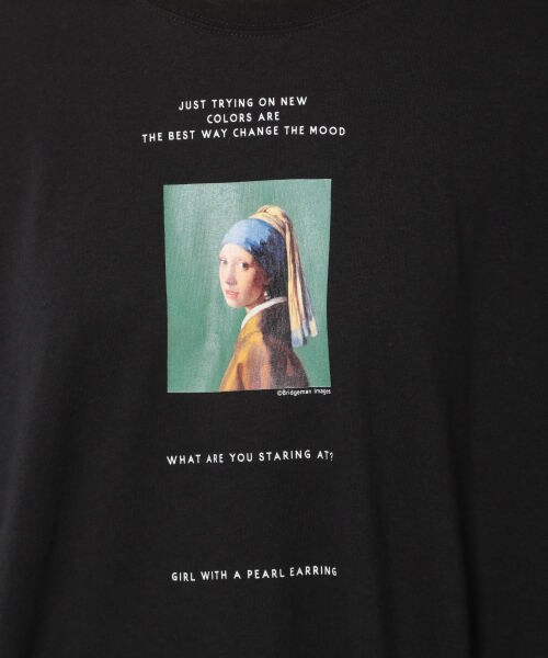 PAGEBOY(ページボーイ)の「【WEB先行予約】フェルメールロンTシャツ(トップス・レディース・ホワイト/ブラック・F)」の9枚目の写真