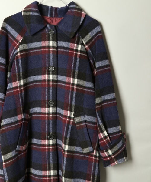 PAGEBOY（ページボーイ）の「【WEB先行予約】ＢＩＧチェックステンカラーコート（ジャケット/アウター・レディース・ブラック/ダークブラウン/ネイビー・F）」の16枚目の写真