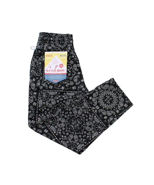COOKMAN(クックマン)の「COOKMAN - Chef Pants 「Paisley」 Black(チノパンツ・メンズ・その他)」の1枚目の写真