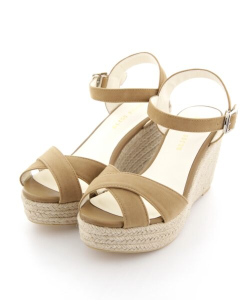 BLISS POINT Womens（ブリスポイント ウイメンズ）の「シンプルウエッジサンダル2（シューズ・レディース・ホワイト/ブラック/ベージュ/レオパード/イエロー/ブルー・S(22～22.5cm)/M(23～23.5cm)/L(24～24.5cm)）」の3枚目の写真